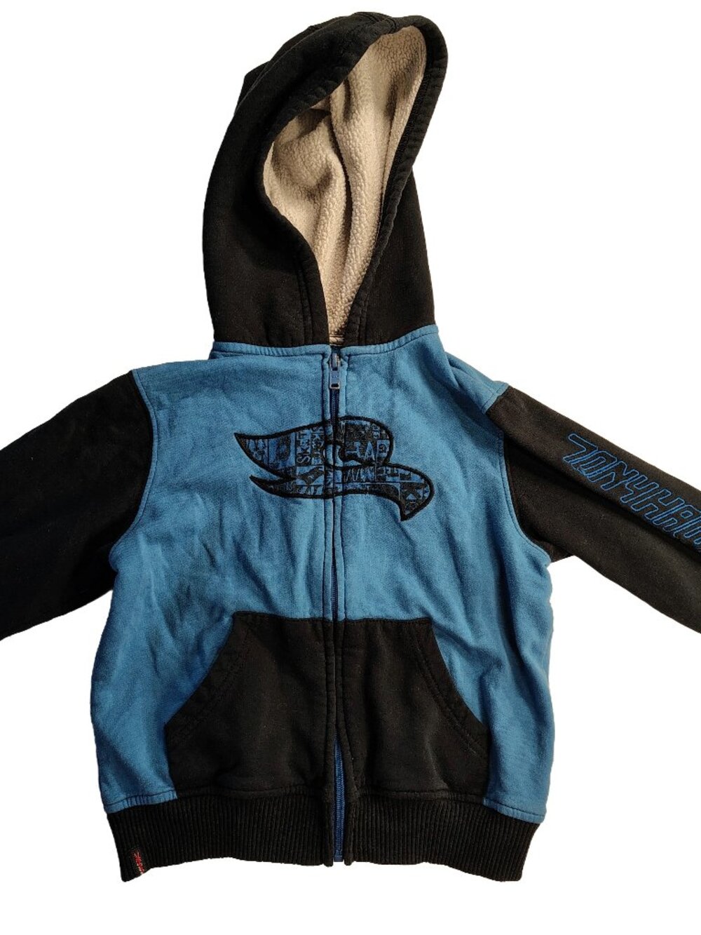 Boy's 4T Blue Tony Hawk Logo Branded Full Zip-Up Hoodie
